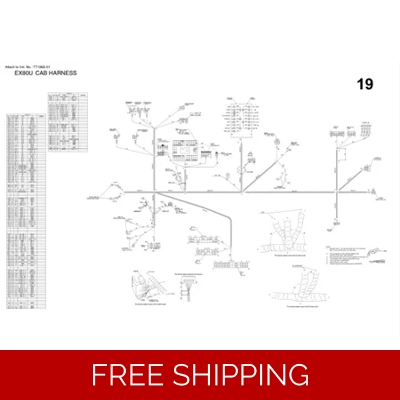 HITACHI EX80U ELECTRICAL & HYDRAULIC DIAGRAMS